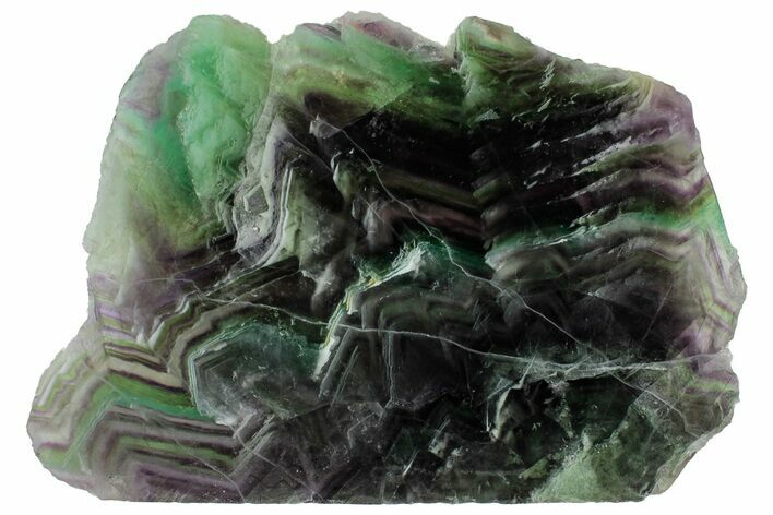 Colorful, Polished Fluorite Slab - China #297613